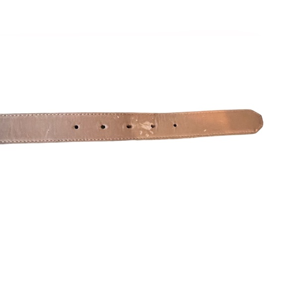🤎Liz Claiborne Small brown belt is EUC. Classic, leather design, brass buckle - Picture 5 of 7